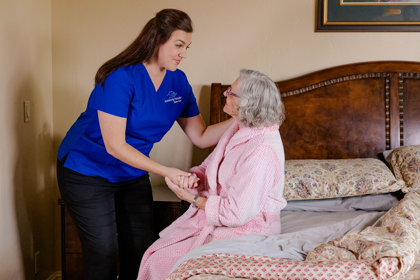 Assisting Hands Home Care helping seniors with daily living activities