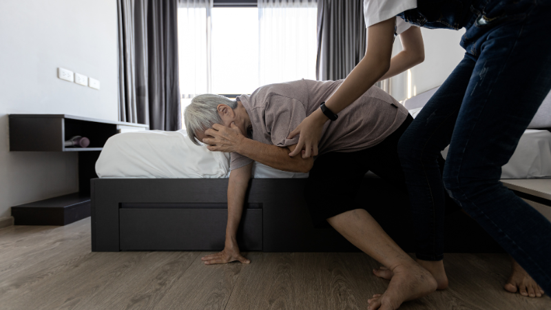 Helping a Senior Stand Up After a Fall - Assisting Hands Home Care