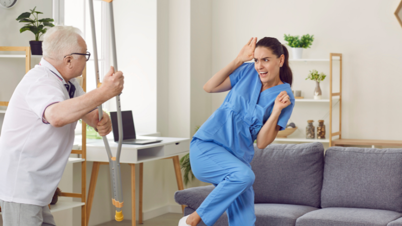 How to Help Seniors with Dementia Who Are Aggressive - Assisting Hands