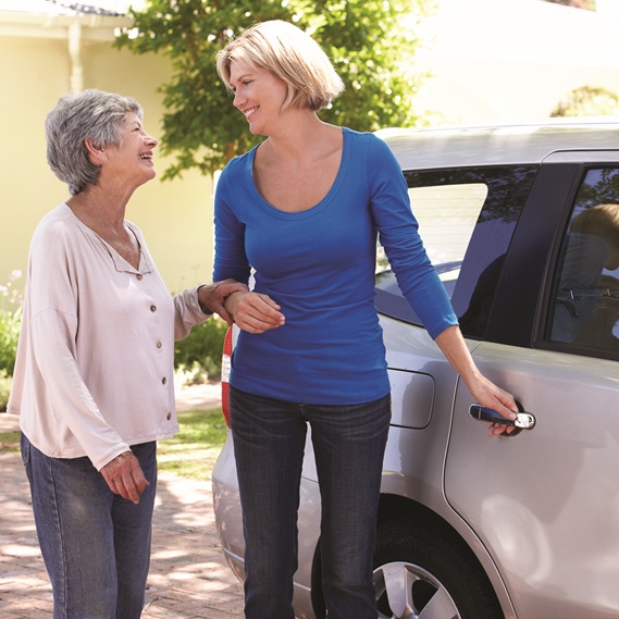 Home care services Bulverde Texas caregiver helping senior
