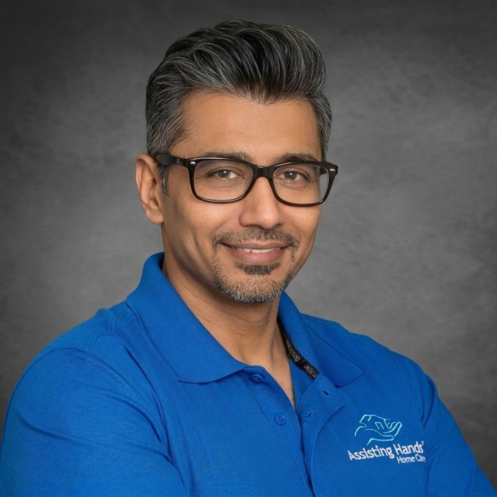 Alim Haji, owner of Assisting Hands Home Care Lewisville