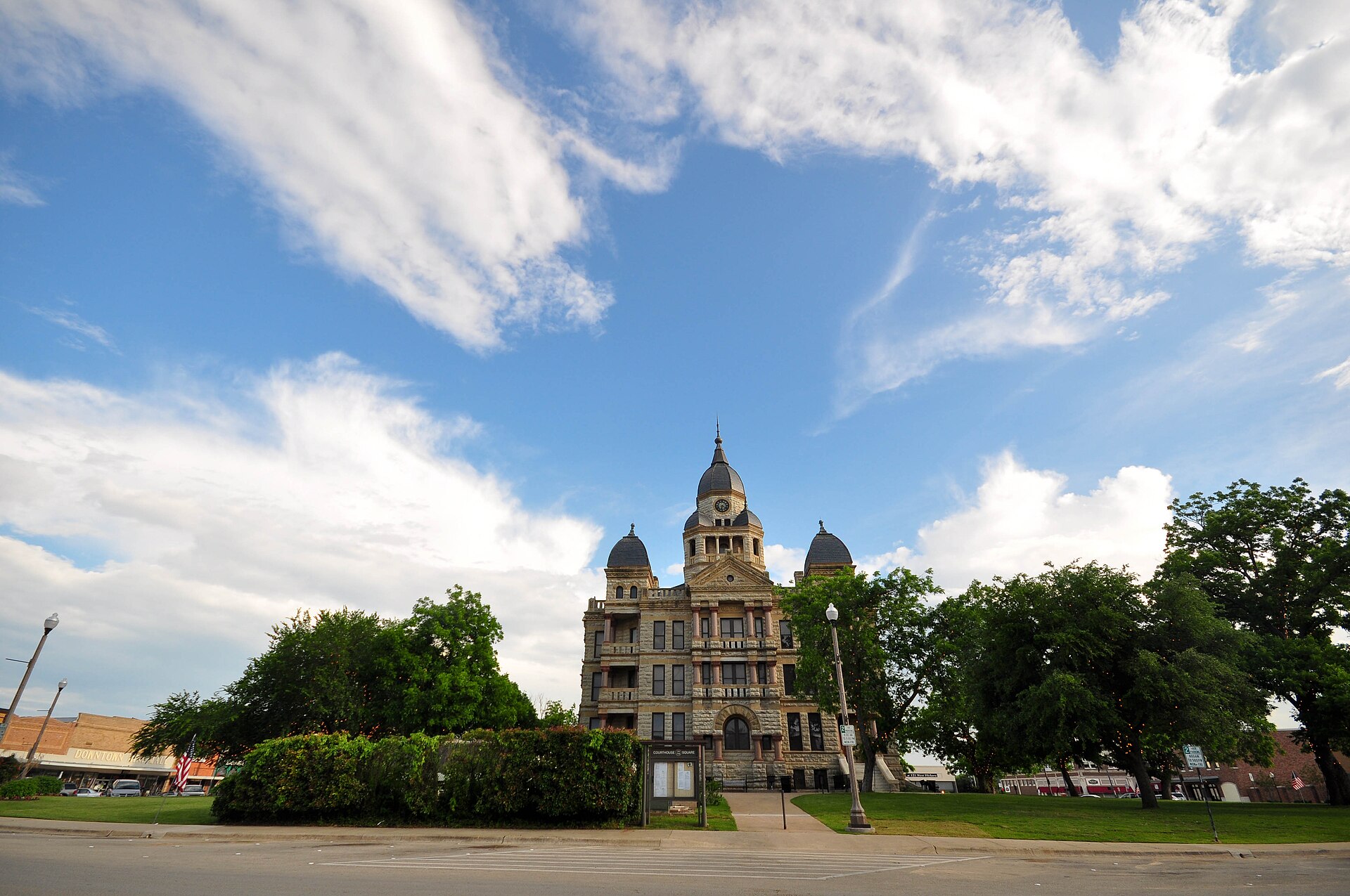Denton County Courthouse-on-the-Square in downtown Denton, Texas