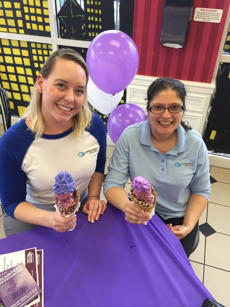 Assisting Hands and Alzheimer's Association Ice Cream Social in Rolling Meadows