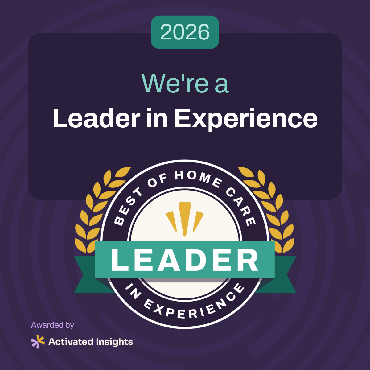 Leader in Experience_Award Announcement