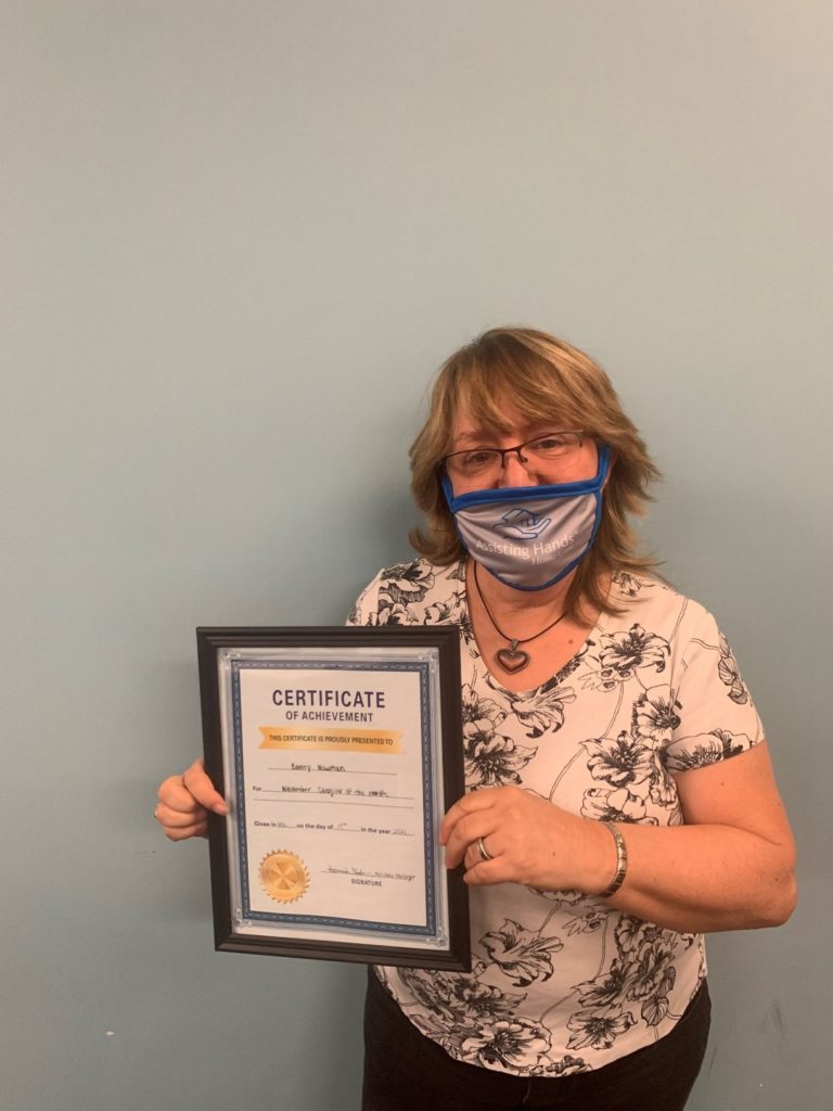 Bonny Caregiver of the Month November