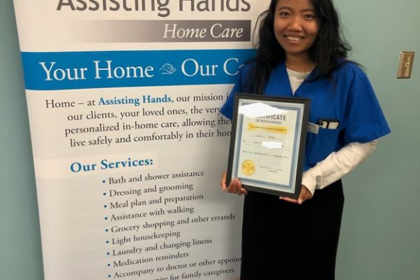 Esther June Caregiver of the Month