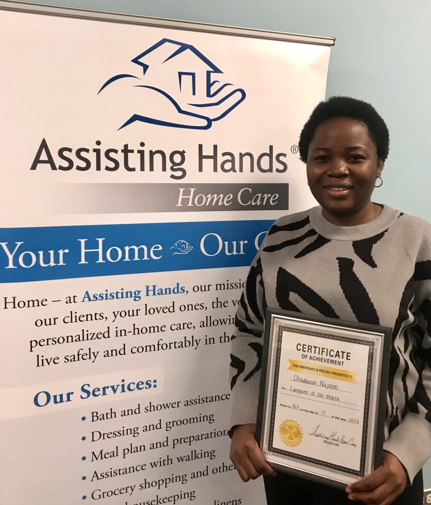Olu Caregiver of the Month October 2023