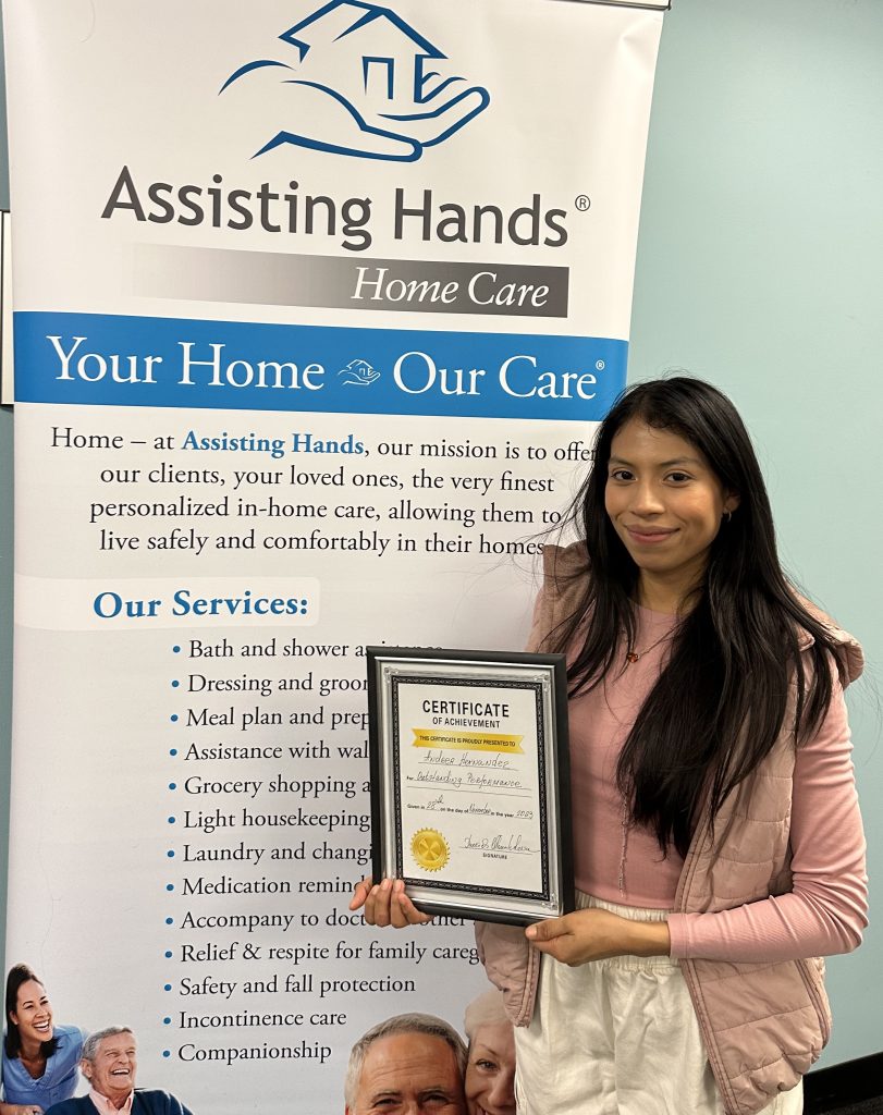 Andrea Caregiver of the Month November 2023