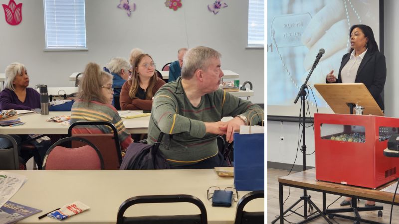 seniors attending event in aurora to understand home care benefits and resources
