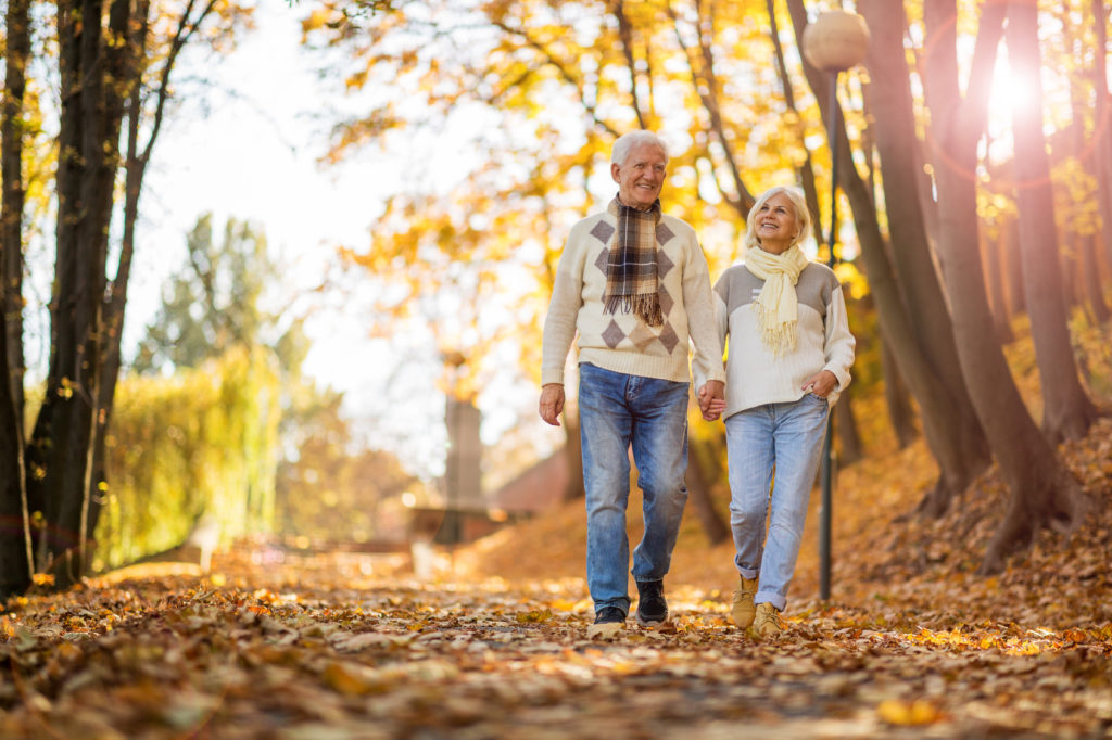 Senior Couple Walking