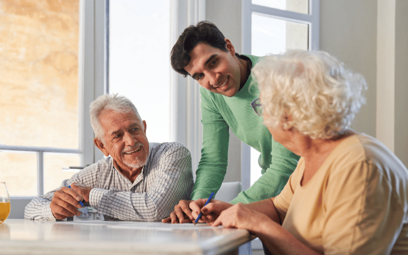 Seniors with Dementia can solve puzzles to engage their mind