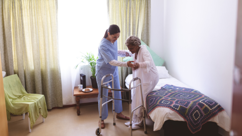 How to Help a Senior Stand Safely - Assisting Hands