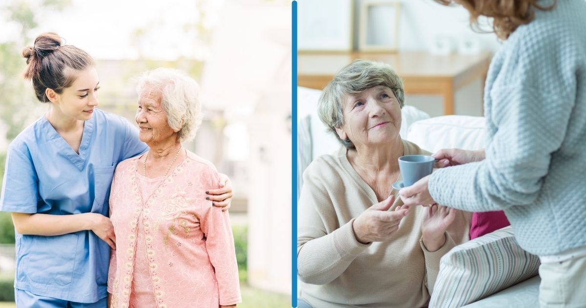 A comparison of caregivers from home care agencies as opposed to independent ones.