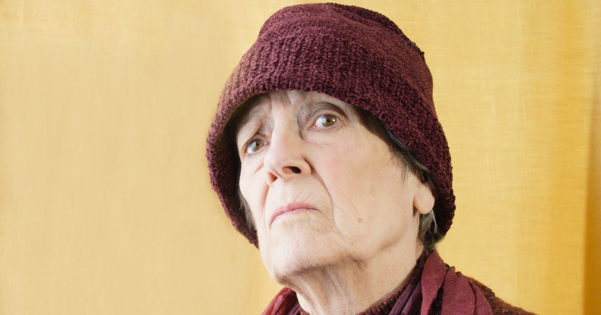 An-elderly-looking-senior with dementia
