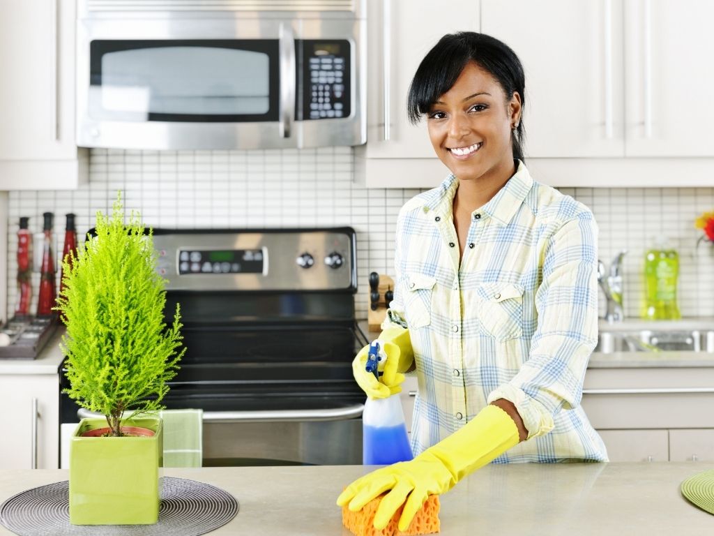 caregiver providing light housekeeping services