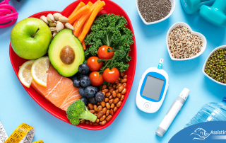 Caregiver’s managing blood sugar as part of senior home care services