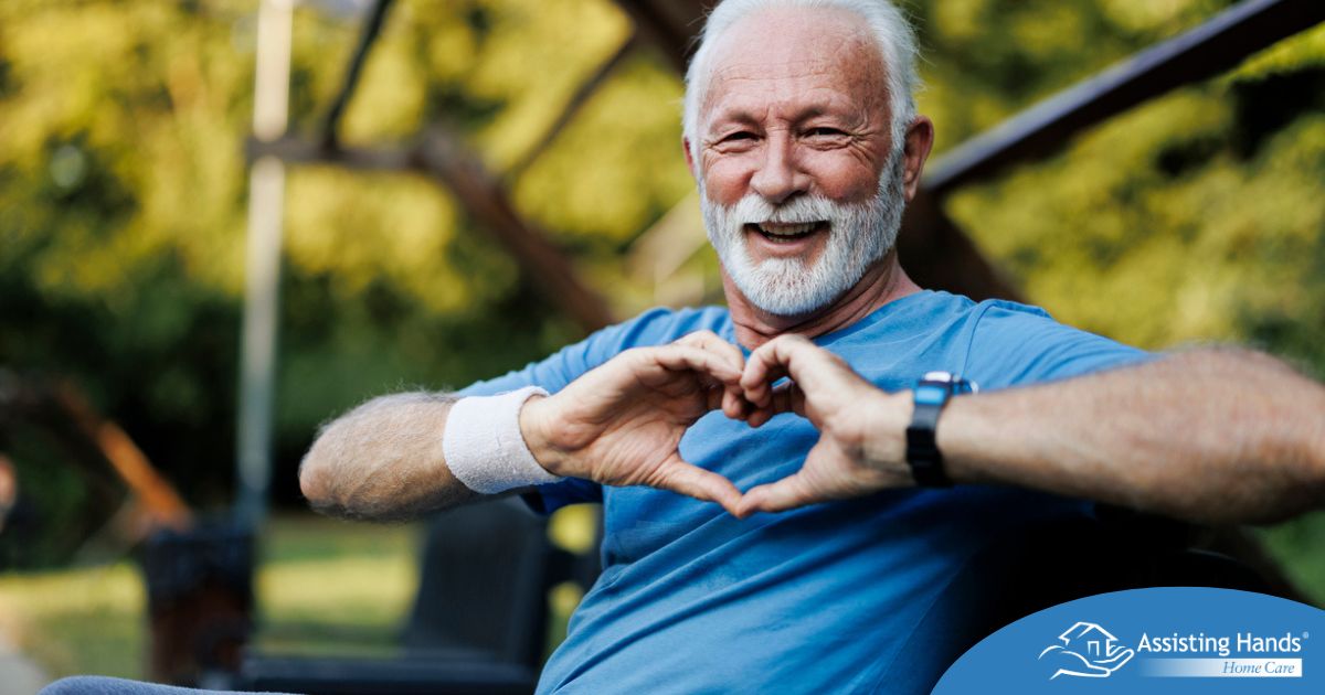 A senior stays active during men’s health month benefitting from senior health at home.
