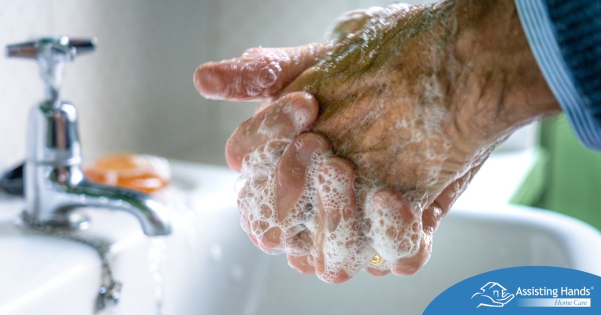 Small daily habits like hand washing support infection prevention in seniors.