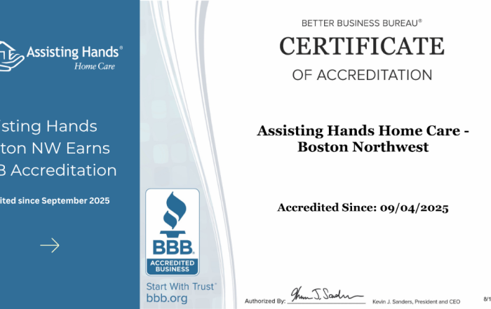 Assisting Hands Boston NW Earns BBB Accreditation
