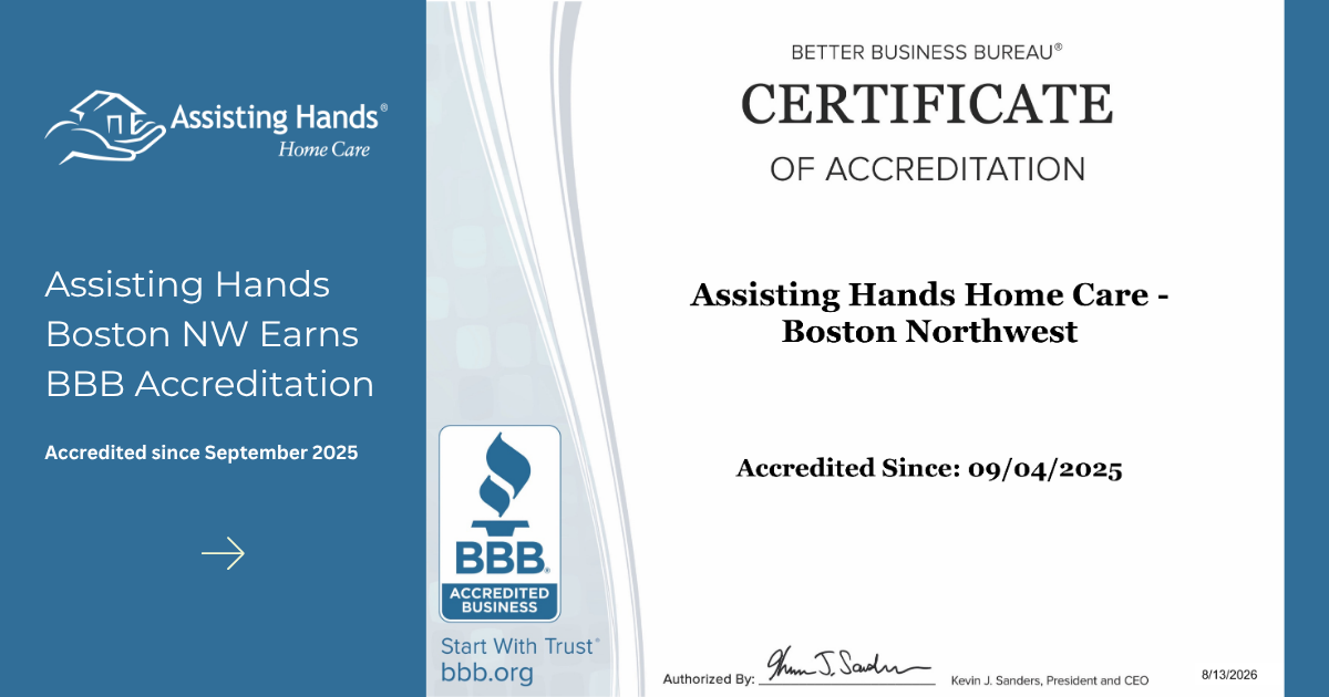 Assisting Hands Boston NW Earns BBB Accreditation