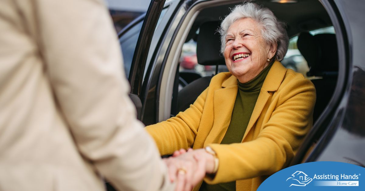 A loved one benefits from senior transportation services.