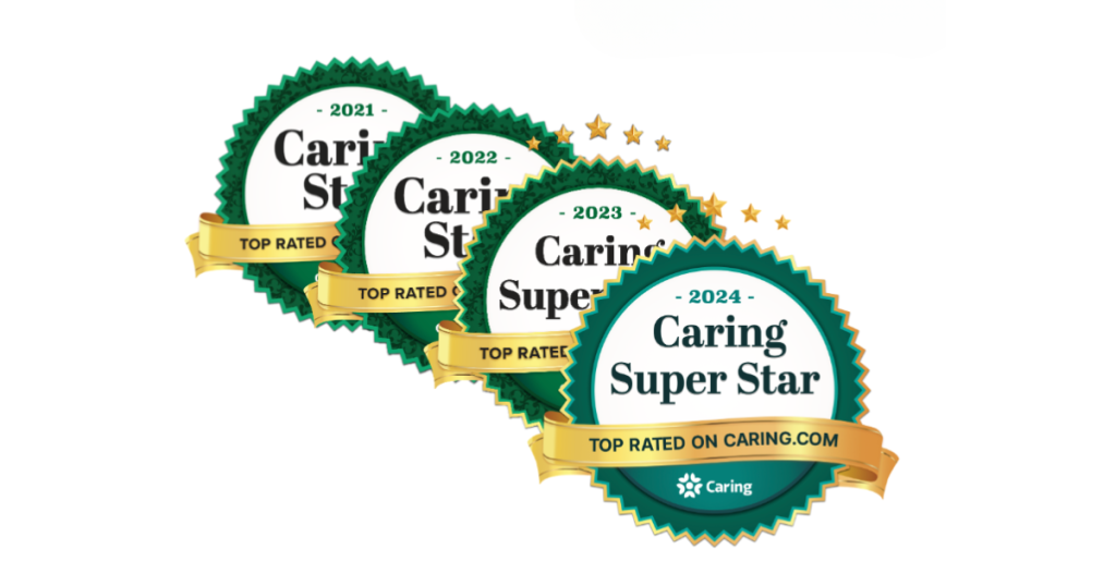 A collection of our Caring Stars and Caring Super Stars Awards.
