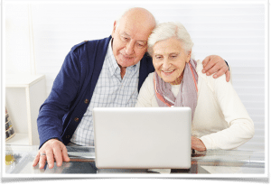 Older Couple Computer