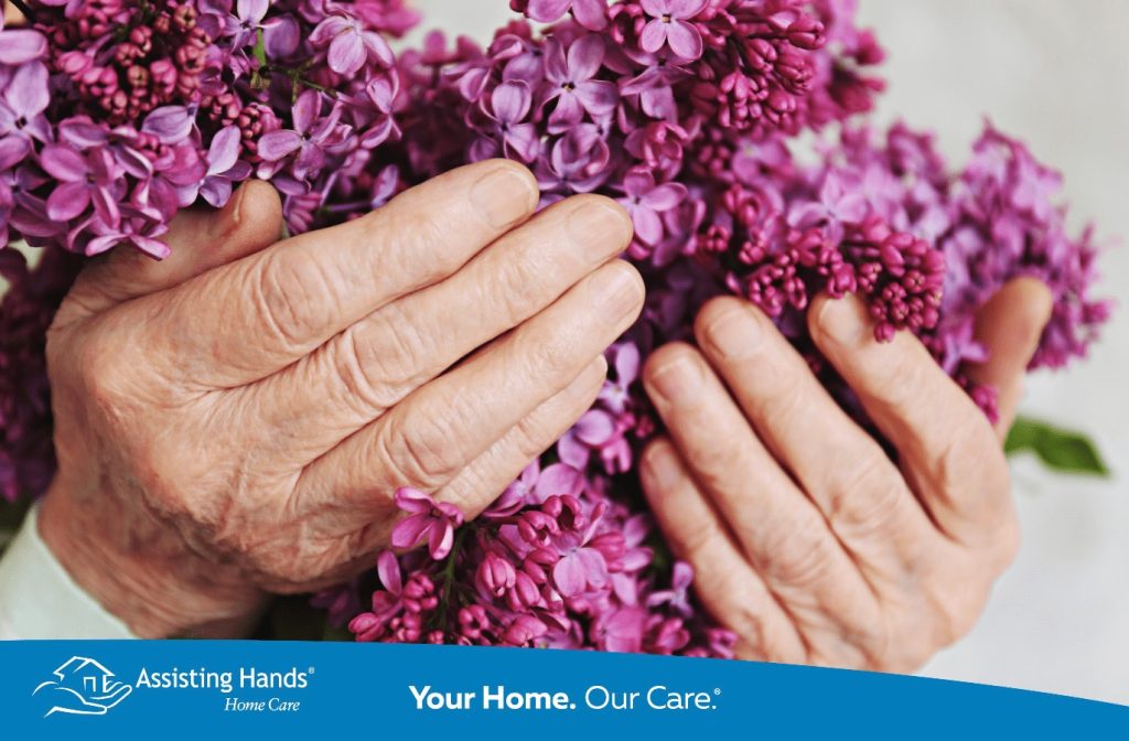 how flowers make seniors happy