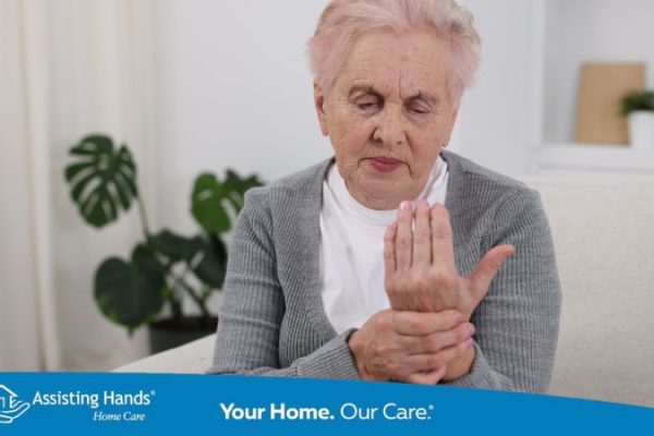 senior woman performing wrist excercise to improve the grip strength
