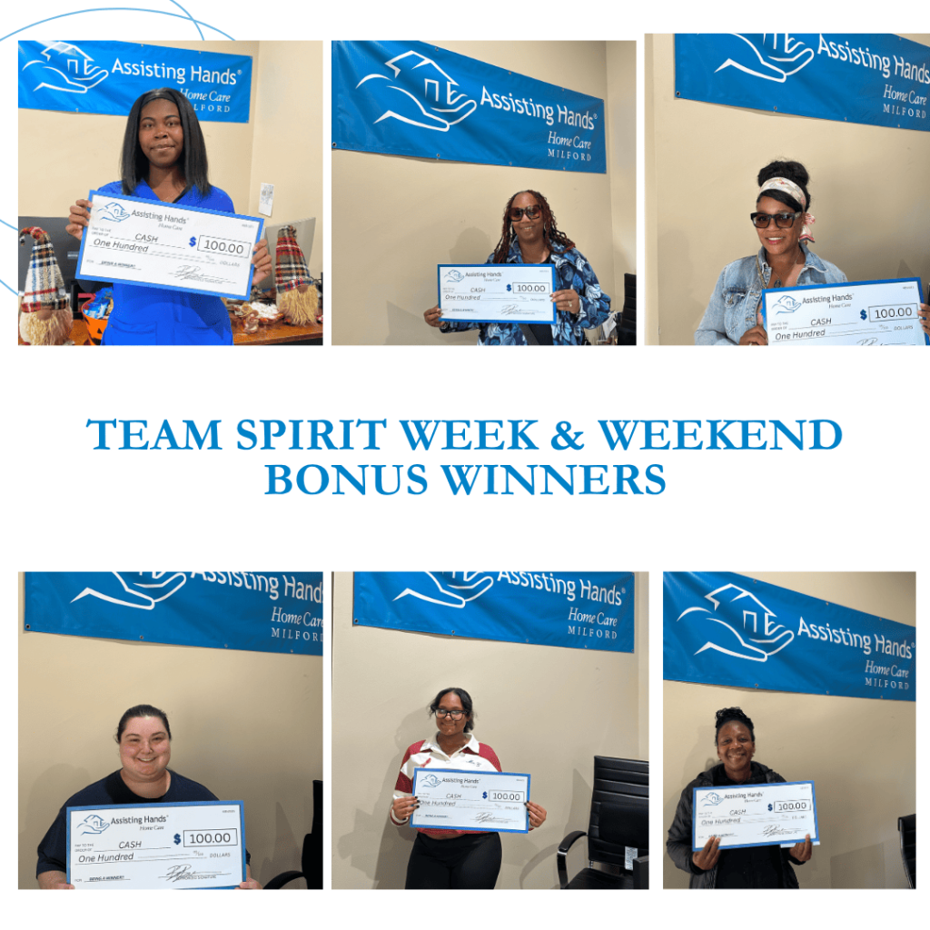 Team Spirit Week & Weekend Bonus Winners