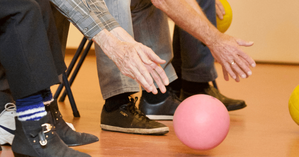 Elderly-playing