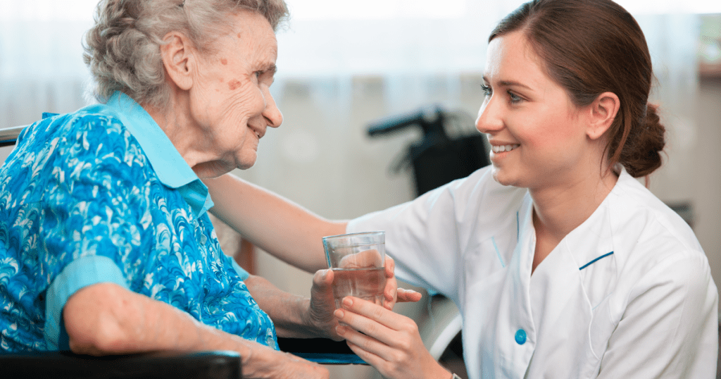 A professional caregivers provides compassionate care that’s part of a personalized senior care plan.
