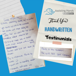 Assisting Hands Westlake Testimonials for Caregivers