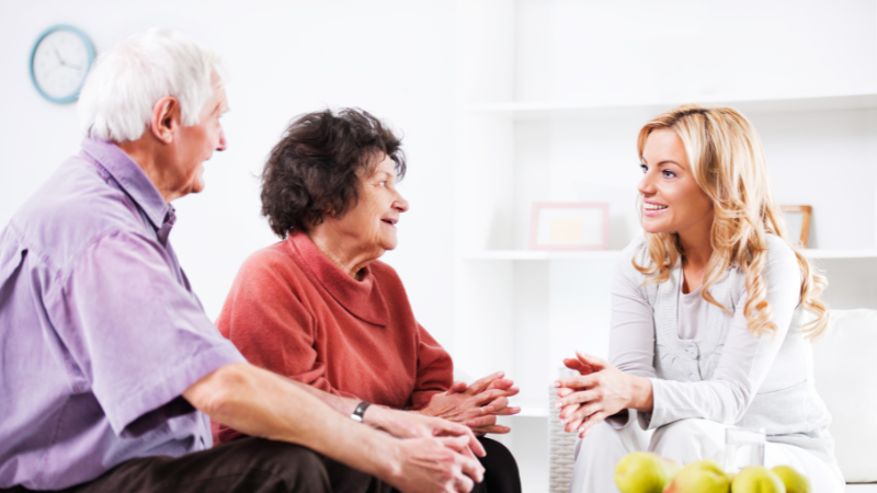 discuss care needs with elderly parents