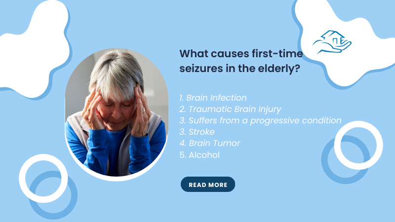 What causes first-time seizures in the elderly
