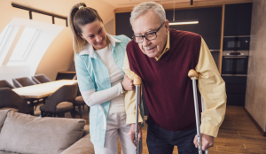 caregiver with veteran